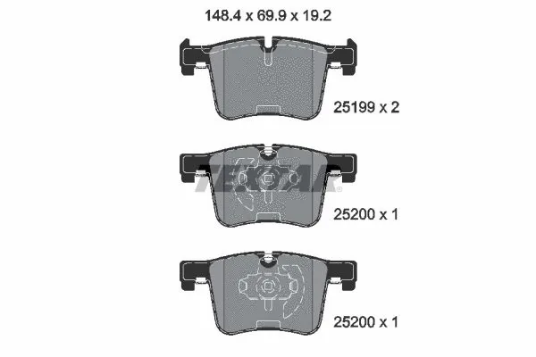Brake Pad Set, disc brake (2519901)