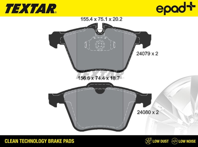 Brake Pad Set, disc brake (2407903CP)