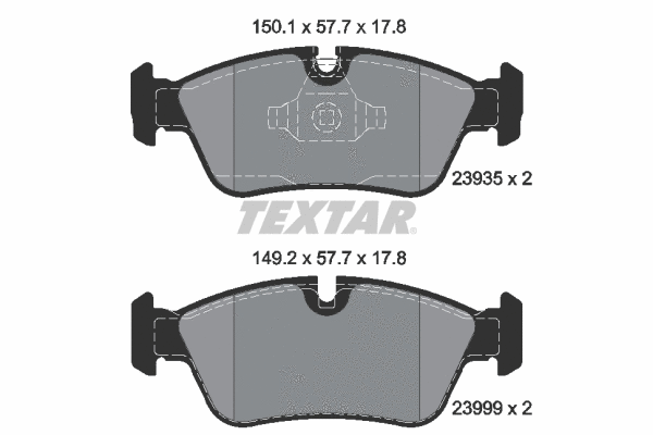 Brake Pad Set, disc brake (2393581)