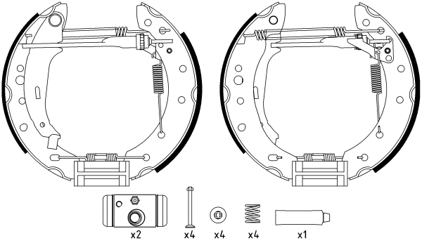 Brake Shoe Set (84061801)