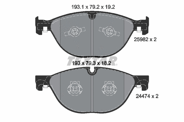 Brake Pad Set, disc brake (2598201)
