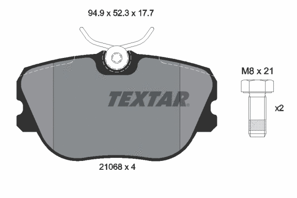 Brake Pad Set, disc brake (2106804)
