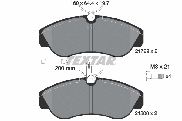 Brake Pad Set, disc brake (2179901)