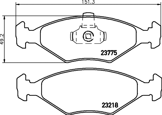 Brake Pad Set, disc brake (2377503)