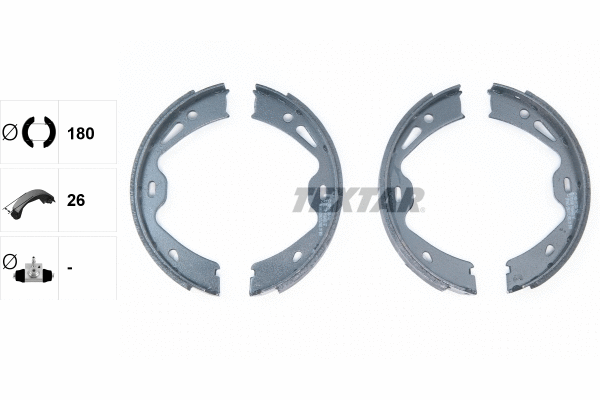 Brake Shoe Set, parking brake (91084000)