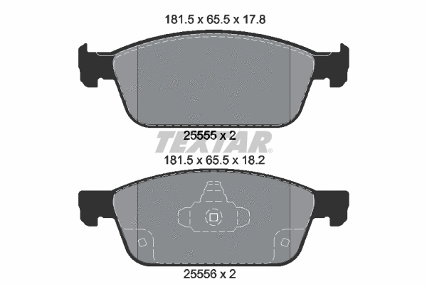 Brake Pad Set, disc brake (2555501)