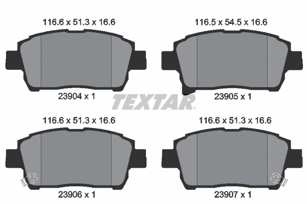 Brake Pad Set, disc brake (2390401)