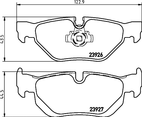 Brake Pad Set, disc brake (2392601)