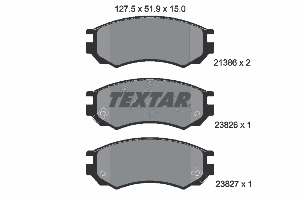 Brake Pad Set, disc brake (2138604)
