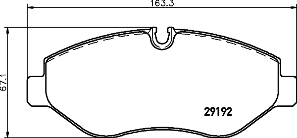 Brake Pad Set, disc brake (2919201)