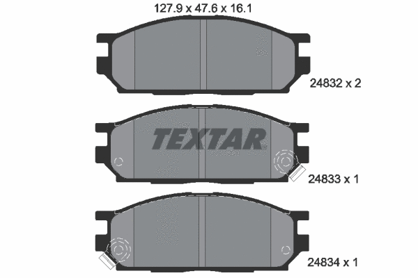 Brake Pad Set, disc brake (2483201)