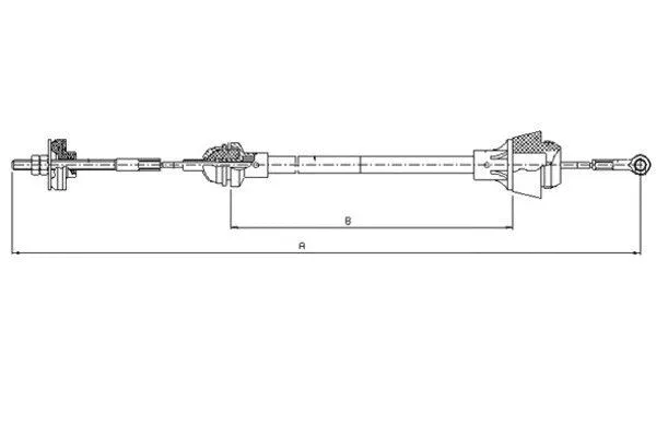 Cable Pull, clutch control (58014400)