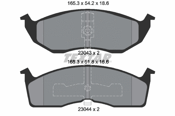 Brake Pad Set, disc brake (2304301)