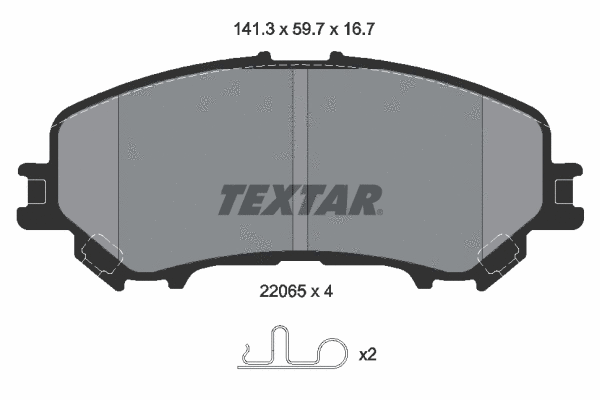 Brake Pad Set, disc brake (2206503)