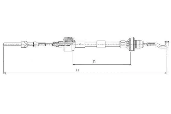 Cable Pull, clutch control (58007700)