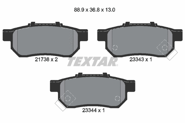 Brake Pad Set, disc brake (2173801)