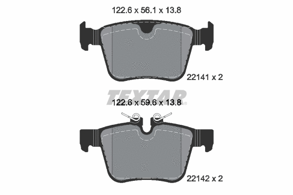 Brake Pad Set, disc brake (2214103)