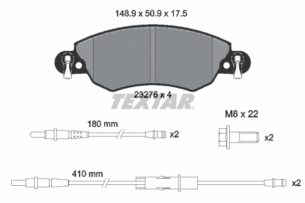Brake Pad Set, disc brake (2327601)
