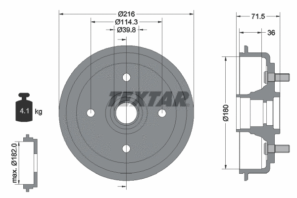 Brake Drum (94030200)
