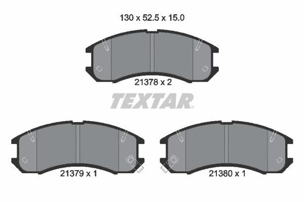 Brake Pad Set, disc brake (2137801)