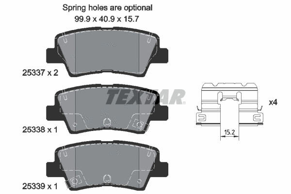 Brake Pad Set, disc brake (2533709)