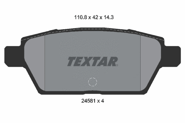 Brake Pad Set, disc brake (2458102)