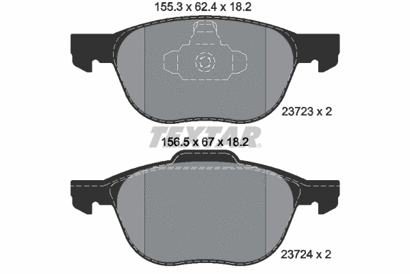 Brake Pad Set, disc brake (2372301)