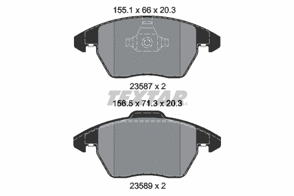 Brake Pad Set, disc brake (2358782)
