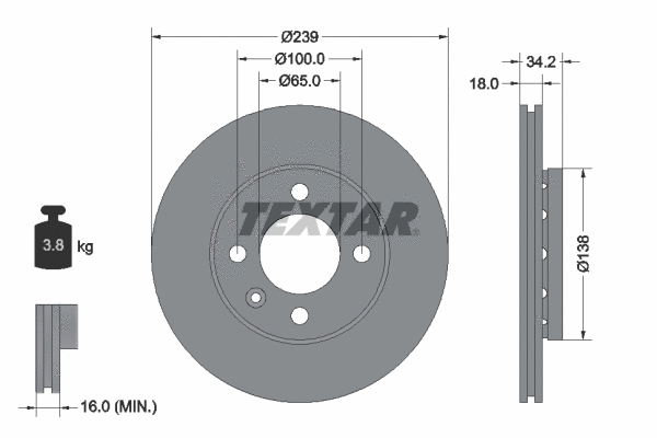 Brake Kit, disc brake (89004100)