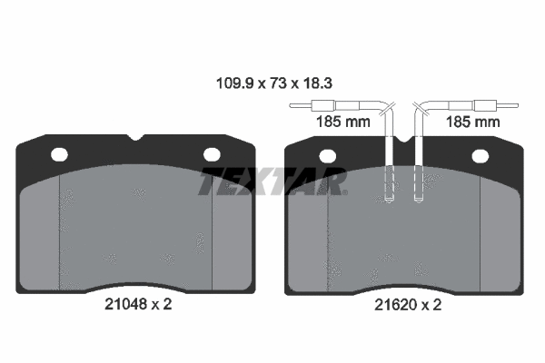 Brake Pad Set, disc brake (2104801)