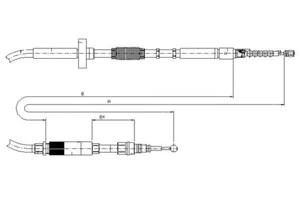 Cable Pull, parking brake (44006000)