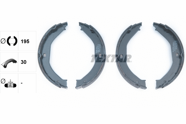 Brake Shoe Set, parking brake (91071700)