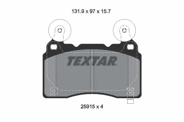 Brake Pad Set, disc brake (2591501)