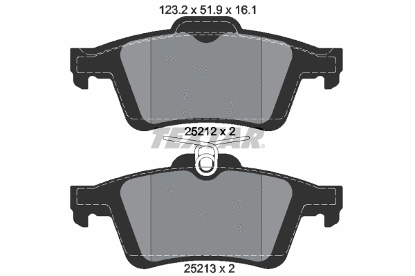 Brake Pad Set, disc brake (2521281)