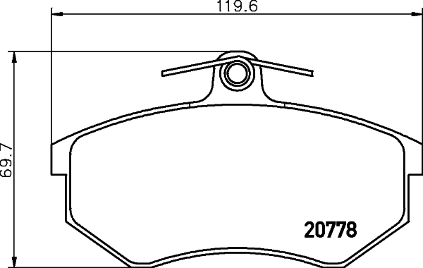 Brake Pad Set, disc brake (2077801)