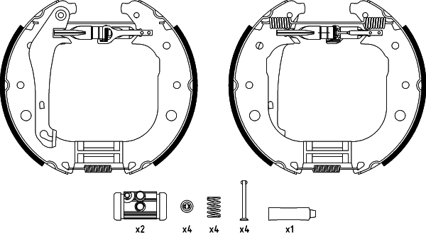 Brake Shoe Set (84081600)