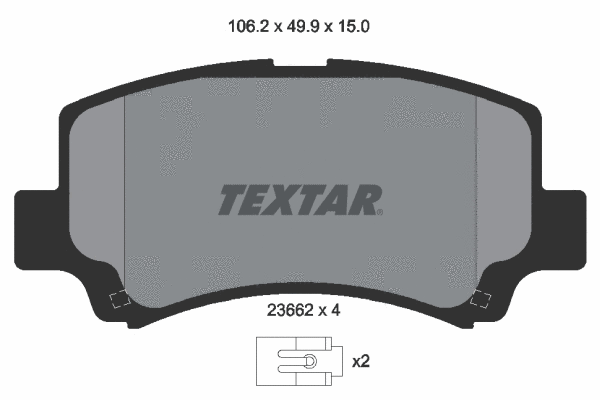 Brake Pad Set, disc brake (2366201)