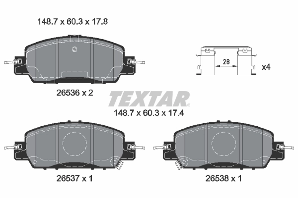 Brake Pad Set, disc brake (2653601)
