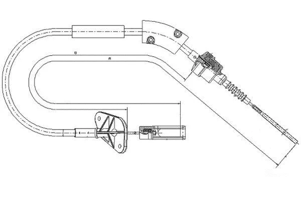 Cable Pull, clutch control (58006000)