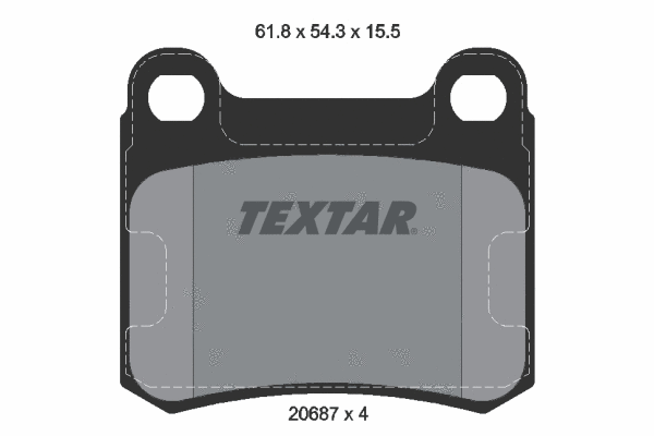 Brake Pad Set, disc brake (2068701)