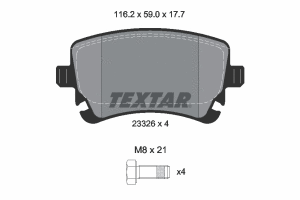 Brake Pad Set, disc brake (2332611)