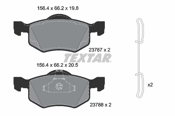 Brake Pad Set, disc brake (2378704)