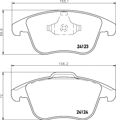 Brake Pad Set, disc brake (2412307)
