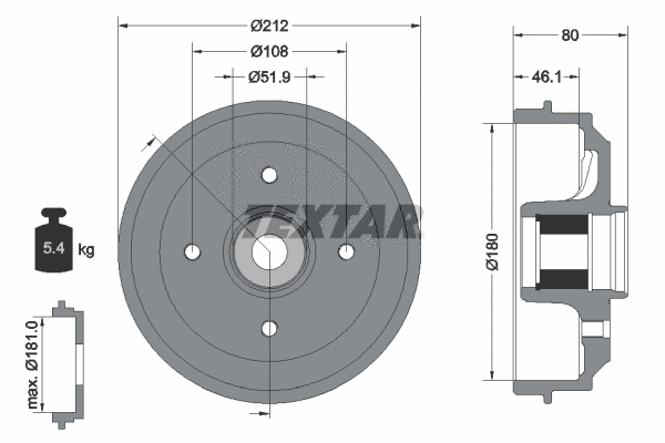 Brake Drum (94041800)
