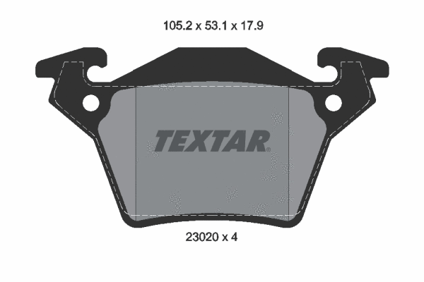 Brake Pad Set, disc brake (2302001)