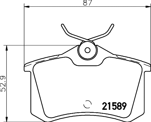 Brake Pad Set, disc brake (2158901)