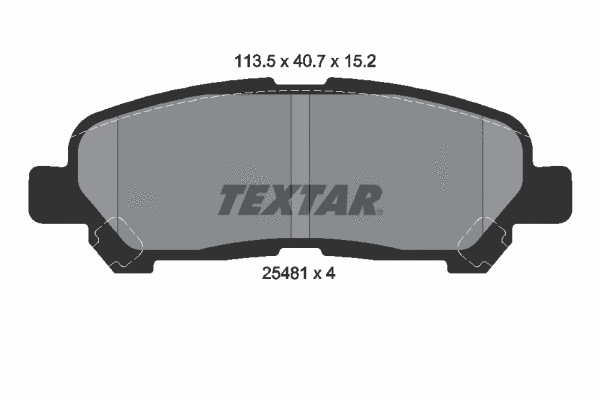 Brake Pad Set, disc brake (2548101)