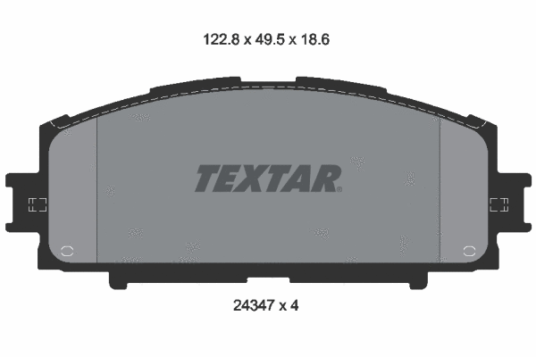 Brake Pad Set, disc brake (2434701)