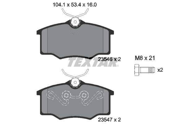 Brake Pad Set, disc brake (2354601)