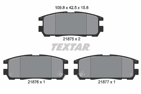 Brake Pad Set, disc brake (2187501)